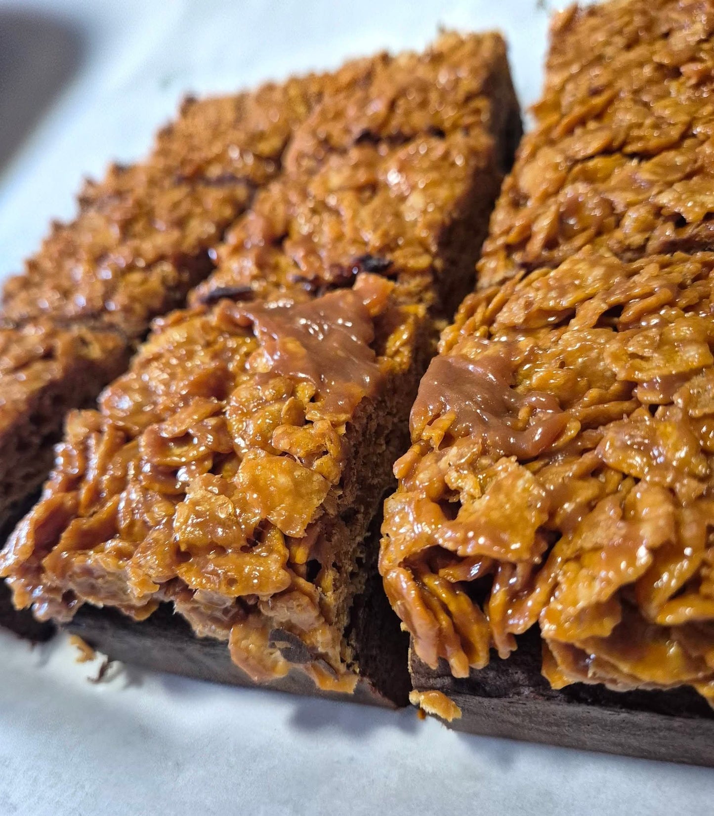 Caramel Cornflake Brownie